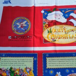 Vtg VIP Cranston Night Before Christmas Cut And Sew Book Fabric Mary Engelbreit